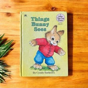 VINTAGE 1990 Things Bunny Sees - Golden Very Easy Reader - Cyndy Szekeres